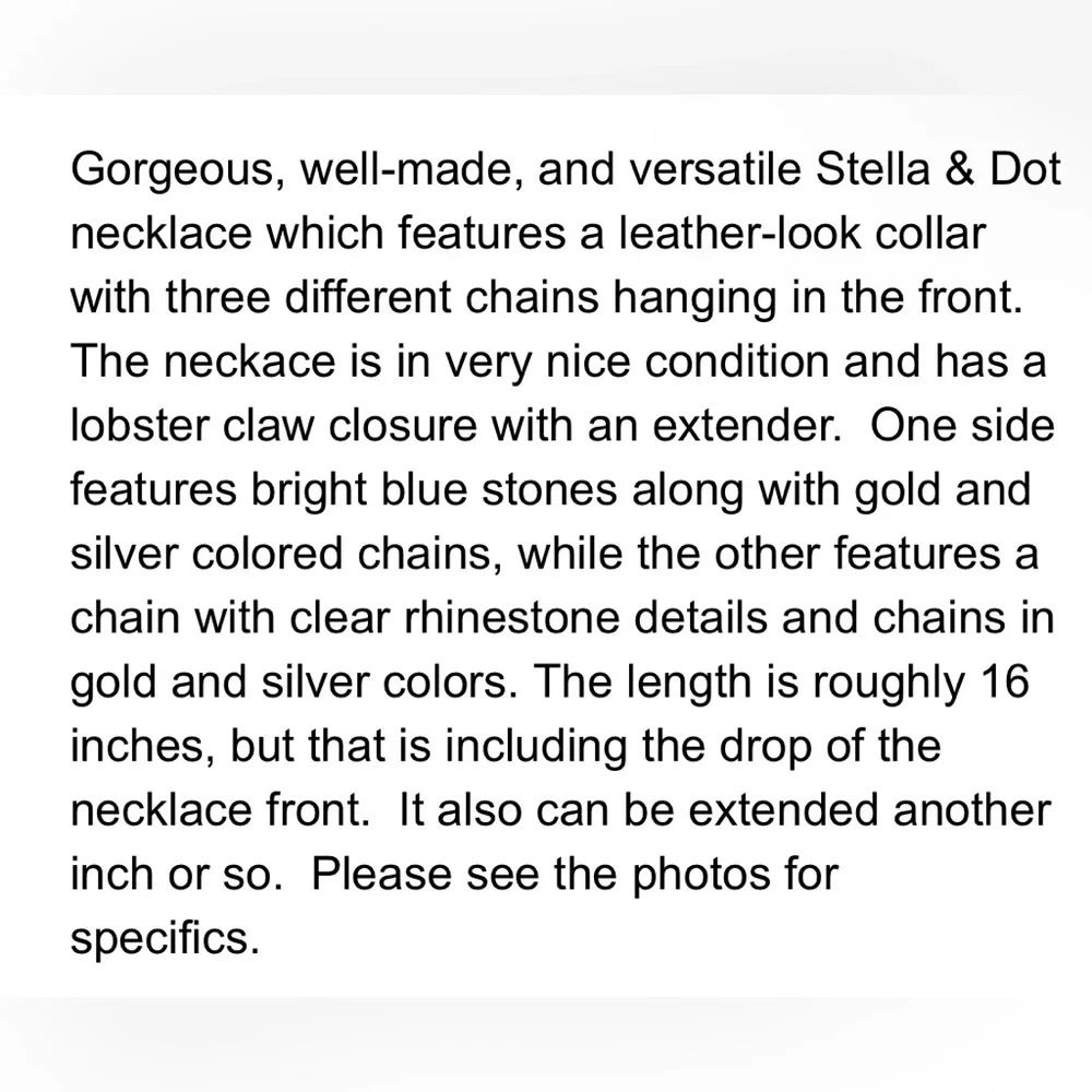 Stella & Dot Natalie necklace - Picture 5 of 5